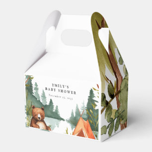 Camping Mountain Rustic Baby Shower Presentaskar