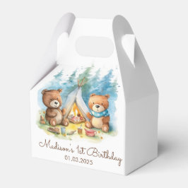 Camping Mountain Rustic Födelsedagsfest Presentaskar