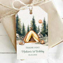 Camping Mountain Rustic Födelsedagsfest