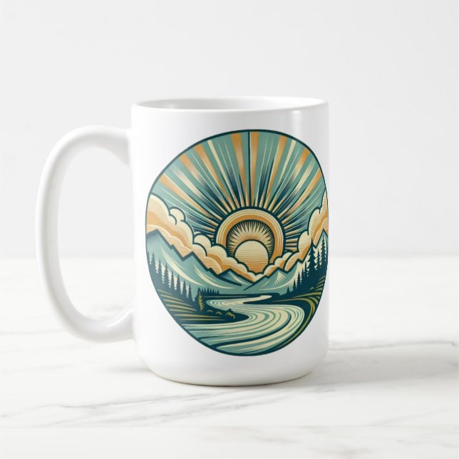 Camping Mugg, Enamel Mugg for Campers, Gift for Ou (Vänster)