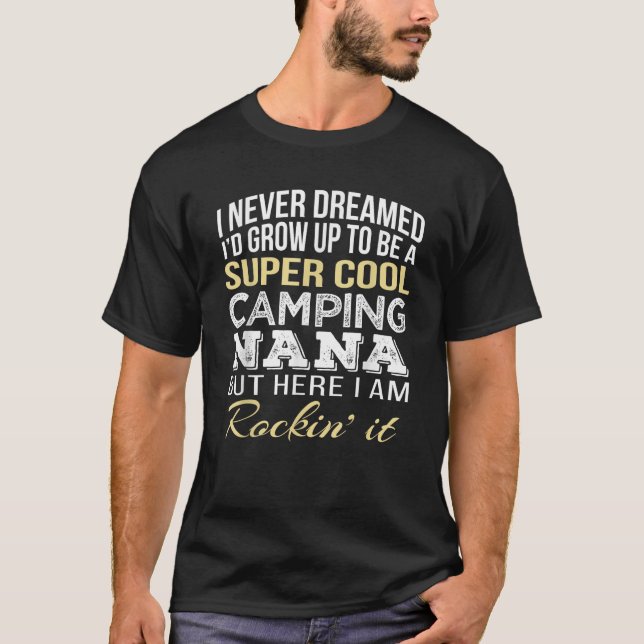 Camping Nana T Shirt (Framsida)