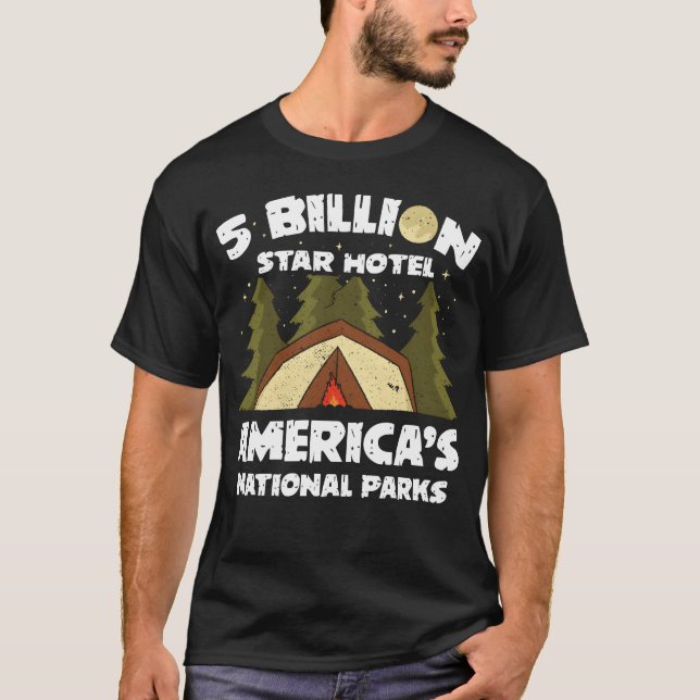 Camping National Parks Camper Gift friend T Shirt (Framsida)