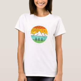 Camping Natur Skog Campare Äventyr Husbil Camp T Shirt