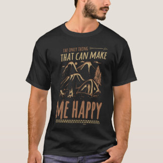 Camping natur vänner berg lycklig vän t shirt