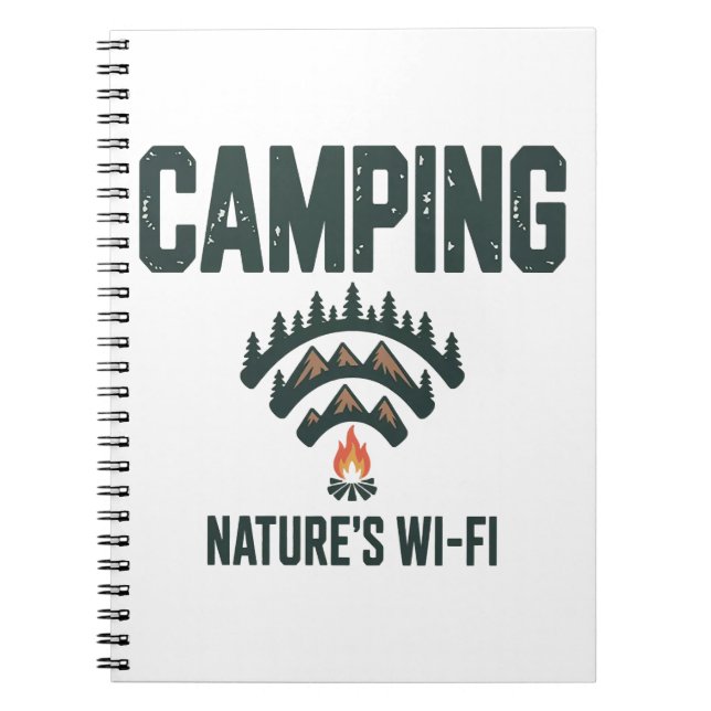 Camping Natures Wifi Anteckningsbok (Framsidan)