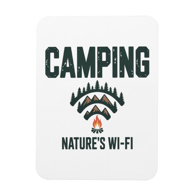 Camping Natures Wifi Magnet (Vertikal)