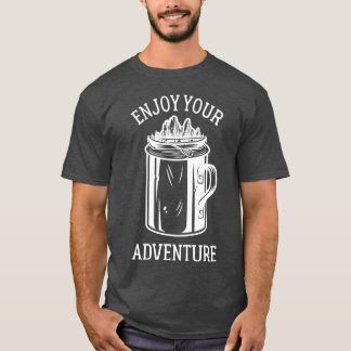 Camping Njut Av Ditt Äventyr Kaffe Mugg Kanot fami T Shirt