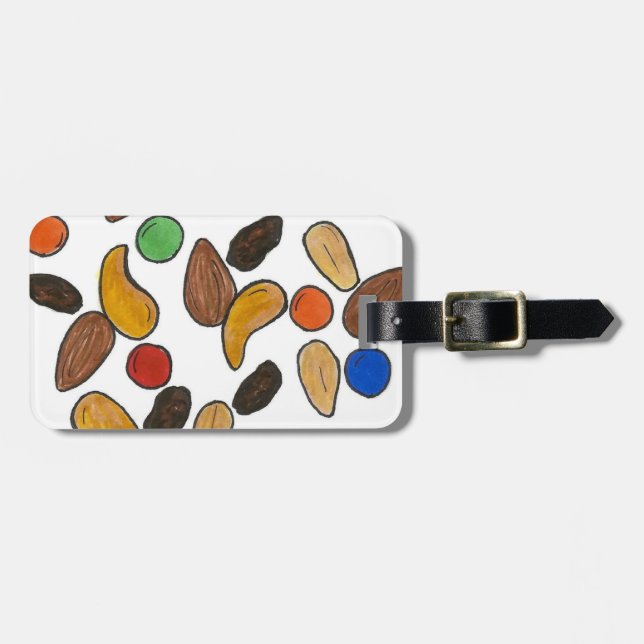 Camping Nöt Candy Trail Mix Snack Food Camp Bagagebricka (Horisontell Framsida)