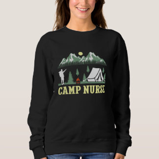 Camping Nursing Camp Nurse Sommar lustig design fö T Shirt