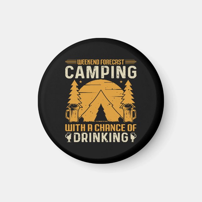 Camping och dricka magnet (Framsidan)