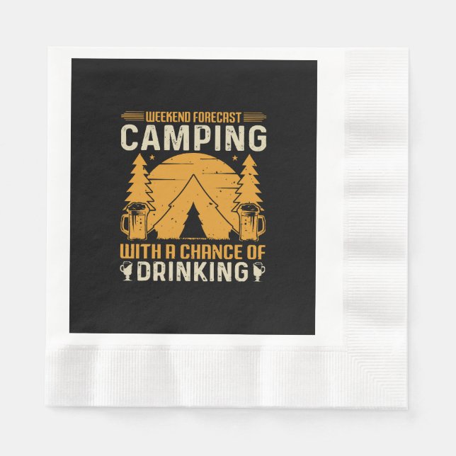 Camping och dricka pappersservett (Framsidan)