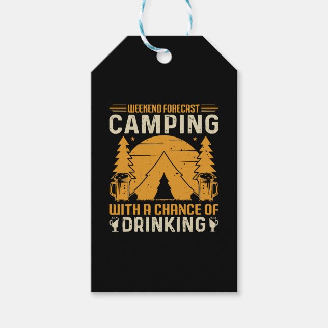 Camping och dricka presentetikett (Framsidan)