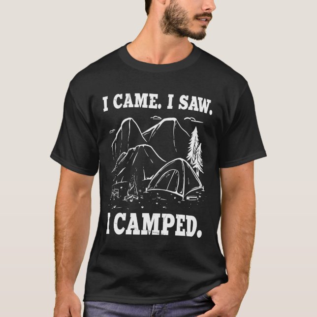 Camping Och Vandring T Shirt (Framsida)