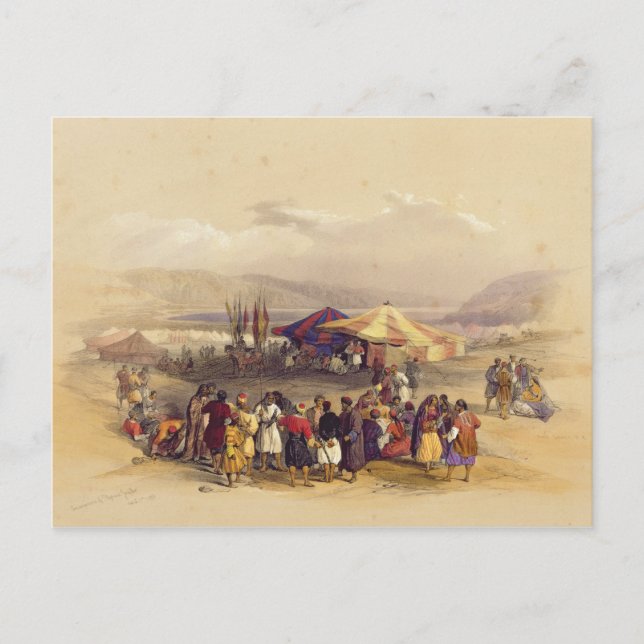Camping of the Pilgrims at Jericho’ Volume II Vykort (Framsida)