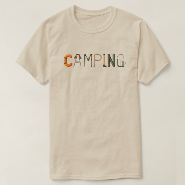 Camping Ord T Shirt (Design framsida)