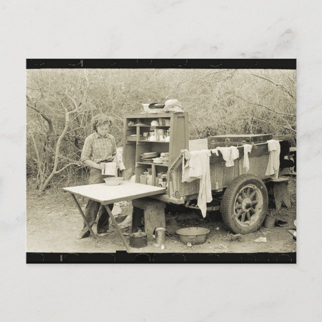 Camping Out, Historia 1928 Vykort (Framsida)