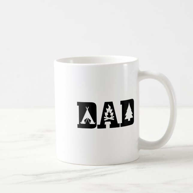 Camping Pappa Fars dag Utomhus Bushcraft Camperare Kaffemugg (Höger)