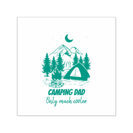 Camping Pappa Funny Fars dag Självfärgande Stämpel