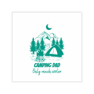 Camping Pappa Funny Fars dag Självfärgande Stämpel