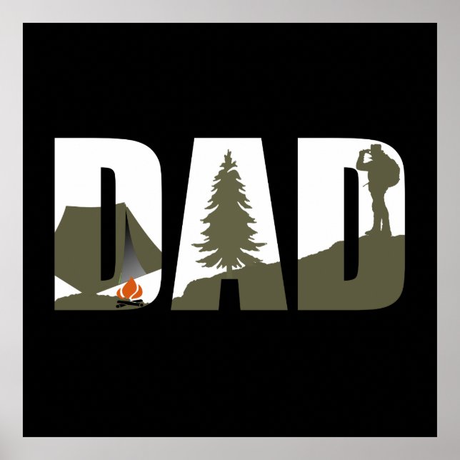 camping pappa poster (Framsidan)