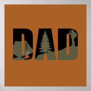 camping pappa poster