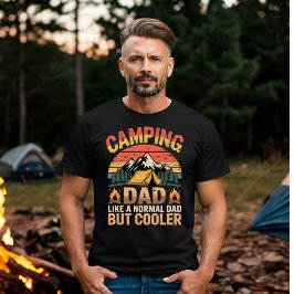 Camping Pappa Som en Normal Pappa Men Coolare Retr T Shirt