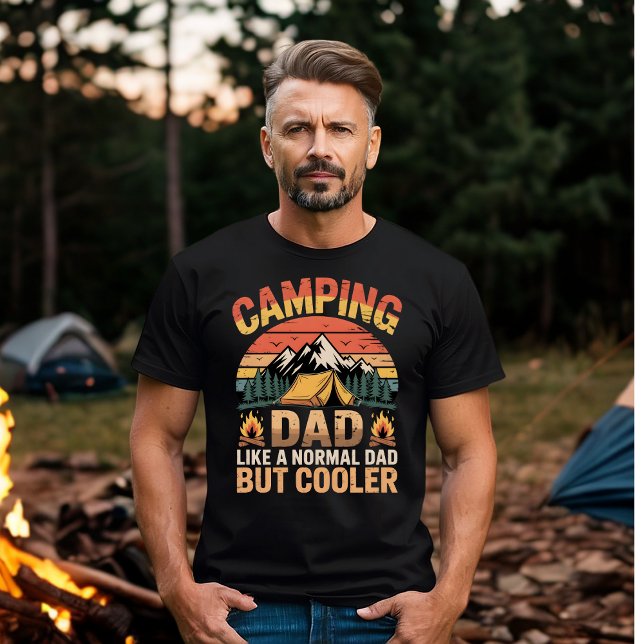 Camping Pappa Som en Normal Pappa Men Coolare Retr T Shirt (Skapare uppladdad)