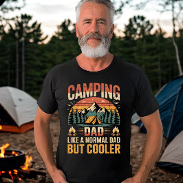 Camping Pappa som ett normalt Pappa men kylare Ret T Shirt