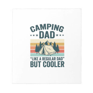 Camping Pappa Vintage Retro Utomhus Vektor Tröja D Anteckningsblock