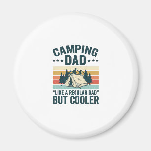 Camping Pappa Vintage Retro Utomhus Vektor Tröja D Magnet
