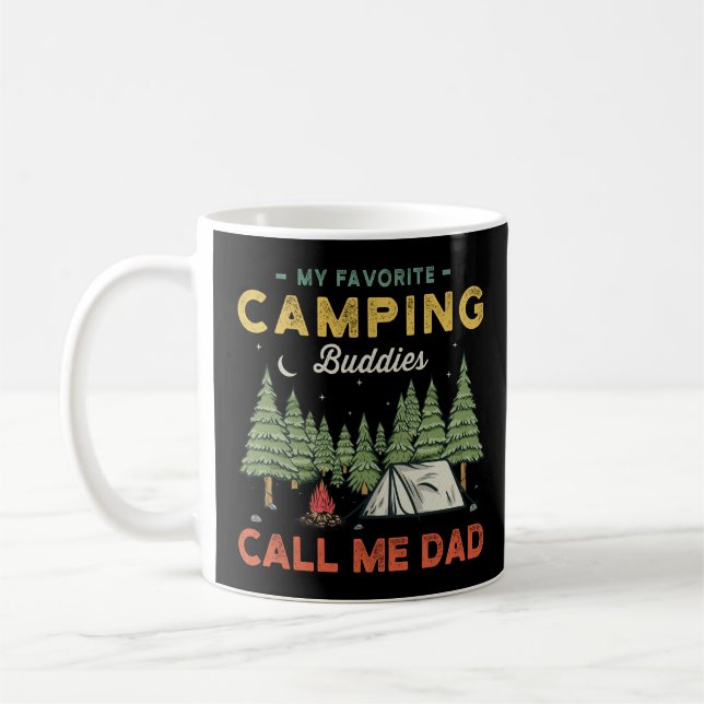 Camping Pappor Gift Kaffemugg (Vänster)