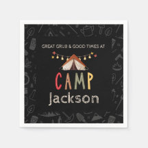Camping Party Pappra Napkins
