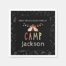 Camping Party Pappra Napkins Pappersservett