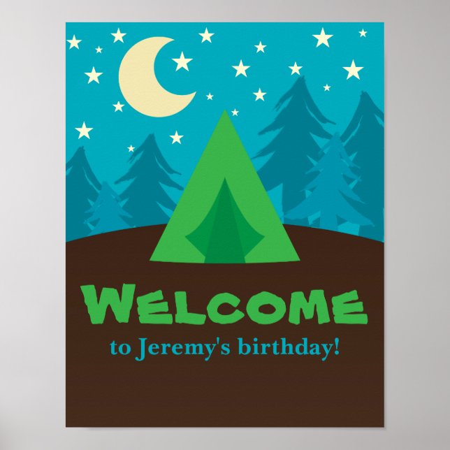 Camping Party Poster (Framsidan)