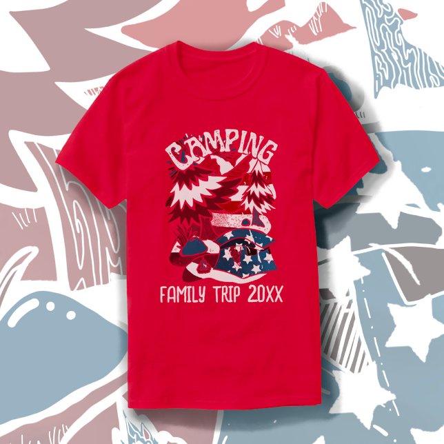 Camping Patriotic Family Resa Year T-Shirt (Skapare uppladdad)