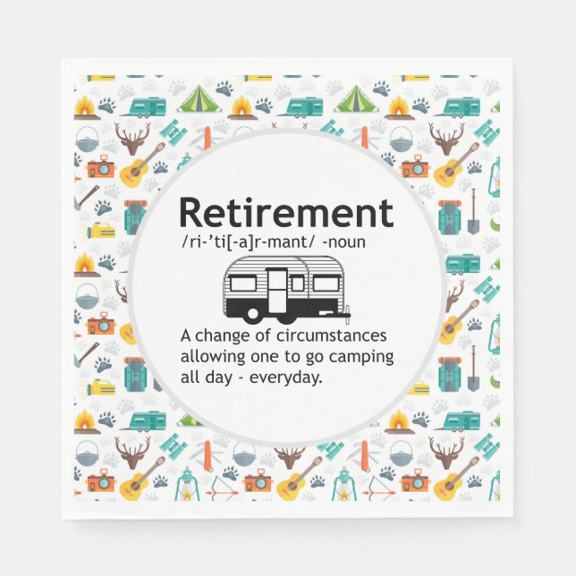 Camping Pension Definition Pappersservett (Framsidan)