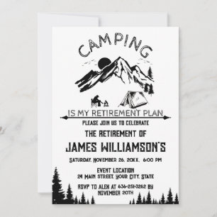 Camping Pensionärsfest Inbjudningar