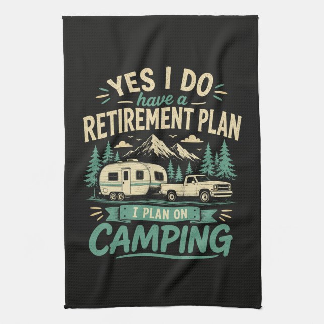 Camping Pensionplan Kökshandduk (Vertikal)