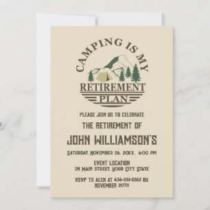 Camping pensionsfest inbjudningar