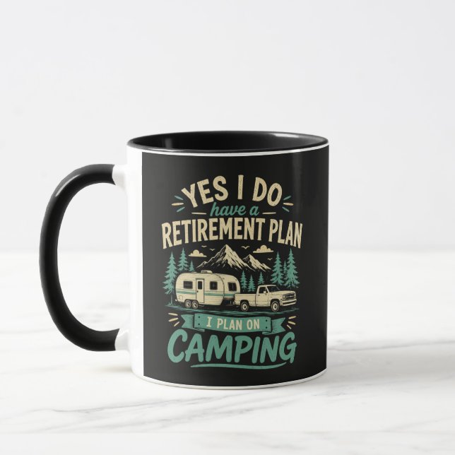 Camping pensionsplan mugg (Vänster)