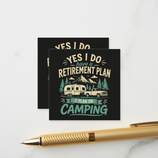 Camping pensionsplan tilläggskort (Fram/Back In Situ)