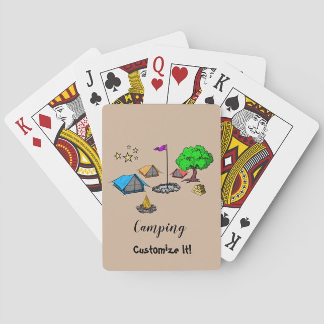 Camping Playing Cards Casinokort (Baksidan)