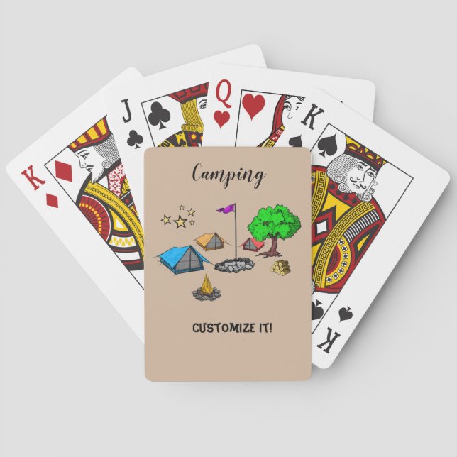 Camping Playing Cards Casinokort (Baksidan)