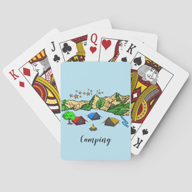 Camping Playing Cards Casinokort (Baksidan)