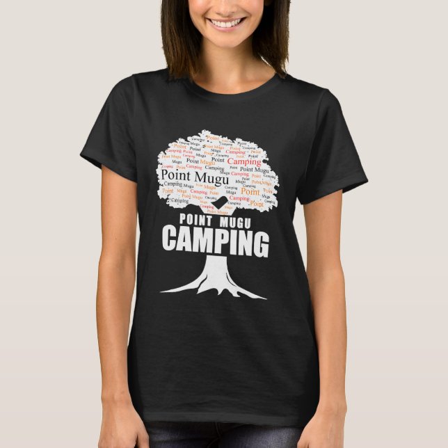 Camping Point Mugu Camping T Shirt (Framsida)