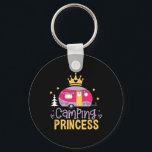 Camping Princess Camper Outdoor Adventurer Explore Nyckelring<br><div class="desc">Camping Princess Camper Outdoor Adventurer Explorer</div>