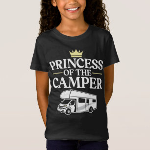 Camping Princess of the Camper Family Girl T Shirt