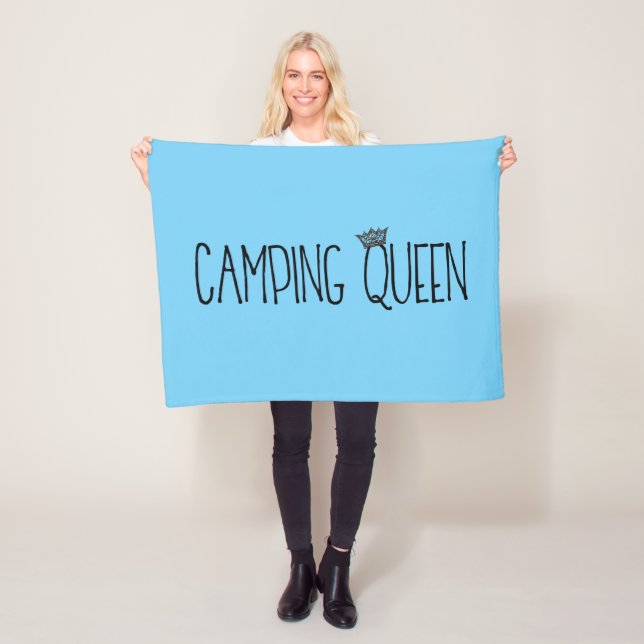 "Camping Queen" Fleece Blankets (På plats)