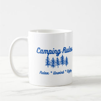 Camping Regler - slappna av, vind åt sidan, njut p Kaffemugg