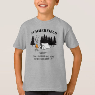 Camping Resa Campfire Family Reunion Anpassningsba T Shirt
